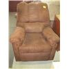 Image 1 : BROWN ULTRA SUEDE SOFA & RECLINER