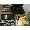 Image 2 : LOT OF ASST. ITEMS, SOLDERING GUN, SOCKET SETS, BATTERIES, NO DRILL