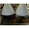 Image 1 : PAIR OF METAL BASED TABLE LAMPS