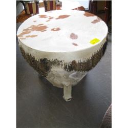 LG. COWHIDE COVERED DRUM