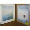 Image 1 : 2 FRAMED PRINTS "THE SAILBOATS" & "THE MOUNTAIN LAKE"