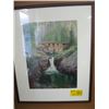 Image 1 : 2 FRAMED PRINTS, "THE LOONS" & "THE FISHERMAN IN CREEK"