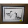 Image 2 : 2 FRAMED PRINTS, "THE LOONS" & "THE FISHERMAN IN CREEK"