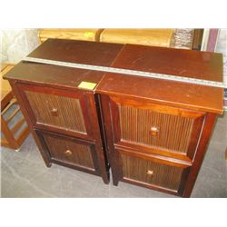 PAIR OF 2 DRAWER FILES OR END TABLES