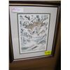 Image 1 : FRAMED LIMITED EDITION SIGNED PRINT OF "THE WOLVES IN WINTER" BY WILSON
