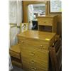 Image 1 : 4 PIECE BEDROOM SUITE, MIRRORED DRESSER, CHEST OF DRAWERS & 2 NIGHT STANDS