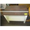 Image 1 : SMALL WHITE TABLE WITH ARBORITE TOP