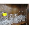 Image 2 : LOT OF CRYSTAL DECANTERS, ICE BUCKET, ETC.