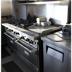 GARLAND 60" GAS RANGE WITH 6 BURNER, GRIDDLE &
