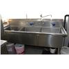Image 1 : MKE COMMERCIAL 3 BASIN SINK, COMES WITH 1 FAUCET