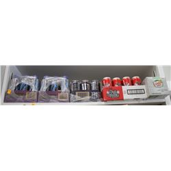 SHELF CONTAINING ASSORTED ENERGY DRINKS