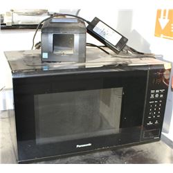 BLACK PANASONIC MICROWAVE, SOLD WITH ORDER