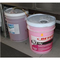 LOT OF THREE 5 GALLON PAILS OF DISHWASHING