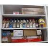 Image 1 : 3 SHELVES CONTAINING ASSORTED FOOD PREP MATERIALS