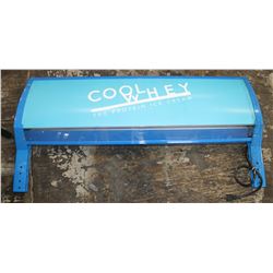 LIGHTED MOUNTABLE SIGN, 35" X 17"