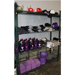 4 TIER GREEN METRO RACK, 59" X 18" X 75"