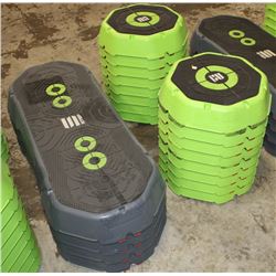 LOT OF 4 ESCAPE STEP PLATFORMS WITH 16 RISERS