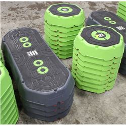 LOT OF 4 ESCAPE STEP PLATFORMS WITH 16 RISERS