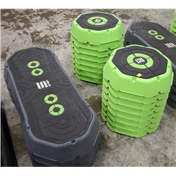 LOT OF 4 ESCAPE STEP PLATFORMS WITH 16 RISERS