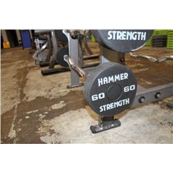 HAMMER STRENGTH 60LB CURL BAR, WEIGHTS NOT