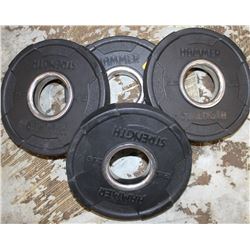LOT OF 4 HAMMER STRENGTH 2.5LB FREE WEIGHTS