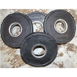 LOT OF 4 HAMMER STRENGTH 2.5LB FREE WEIGHTS