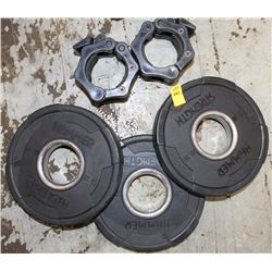 LOT OF 3 HAMMER STRENGTH 2.5LB FREE WEIGHTS WITH