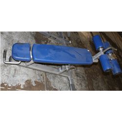 ADJUSTABLE DECLINE ABDOMINAL CRUNCH BENCH,