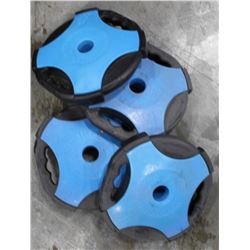 LOT OF 4 ESCAPE REP SET DISC 11LB FREE WEIGHTS