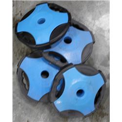 LOT OF 4 ESCAPE REP SET DISC 11LB FREE WEIGHTS