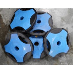 LOT OF 4 ESCAPE REP SET DISC 11LB FREE WEIGHTS