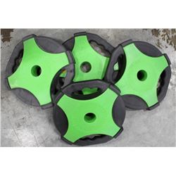 LOT OF 4 ESCAPE REP SET DISC 5.5LB FREE WEIGHTS