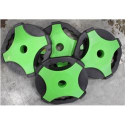 LOT OF 4 ESCAPE REP SET DISC 5.5LB FREE WEIGHTS