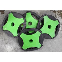 LOT OF 4 ESCAPE REP SET DISC 5.5LB FREE WEIGHTS
