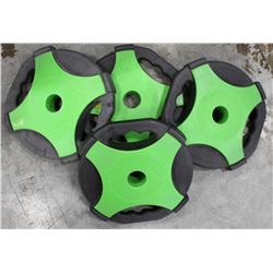 LOT OF 4 ESCAPE REP SET DISC 5.5LB FREE WEIGHTS