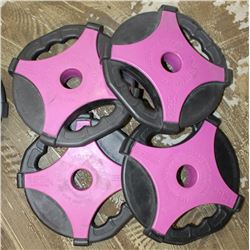 LOT OF 4 ESCAPE REP SET DISC 2.75LB FREE WEIGHTS