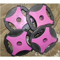 LOT OF 4 ESCAPE REP SET DISC 2.75LB FREE WEIGHTS