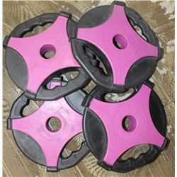 LOT OF 4 ESCAPE REP SET DISC 2.75LB FREE WEIGHTS