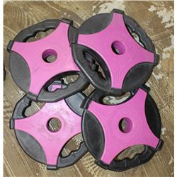 LOT OF 4 ESCAPE REP SET DISC 2.75LB FREE WEIGHTS