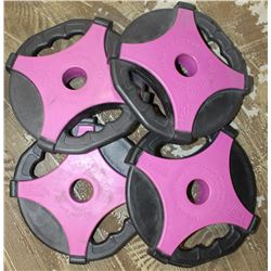 LOT OF 4 ESCAPE REP SET DISC 2.75LB FREE WEIGHTS