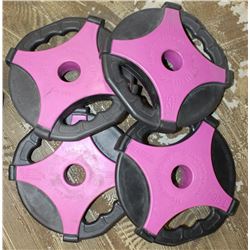 LOT OF 4 ESCAPE REP SET DISC 2.75LB FREE WEIGHTS