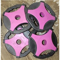 LOT OF 4 ESCAPE REP SET DISC 2.75LB FREE WEIGHTS
