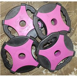 LOT OF 4 ESCAPE REP SET DISC 2.75LB FREE WEIGHTS