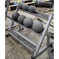 3 TIER WEIGHT BALL RACK WITH 10LB & 6LB BALLS