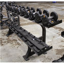 HAMMER STRENGTH DUMBELL RACK - HOLDS 20 PAIR