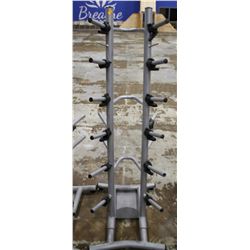 6 TIER FREE WEIGHT RACKS, 1" POSTS