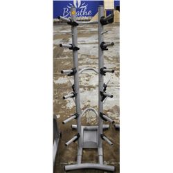 6 TIER FREE WEIGHT RACKS, 1" POSTS