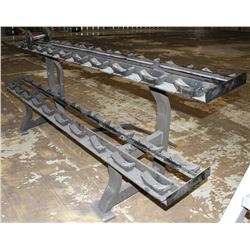 HAMMER STRENGTH DUMBELL RACK - HOLDS 20 PAIR