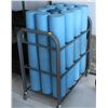 Image 1 : ROLLING CART WITH 12 FOAM ROLLS