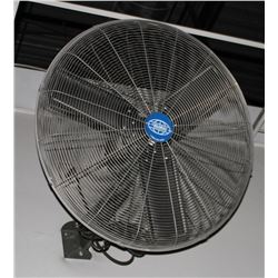 COMMERCIAL FAN WITH WALL MOUNT, BUYER IS